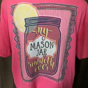 Girlie Girl Mason Jar tee, size large
